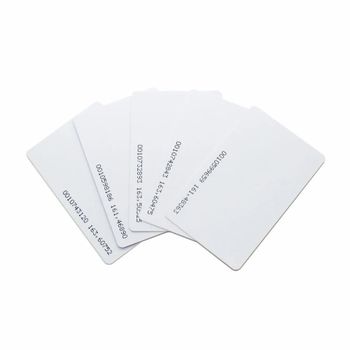 RFID Cards Color White Shape Rectangle Material Plastic Finish Type Glossy Operating Temperature -40 to 85 Deg - P World - India