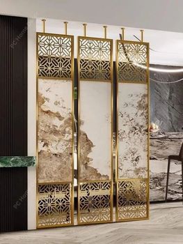 Golden Stainless Steel Room Partitions Metal Screens, Color Coated - A B M Handicrafts - India