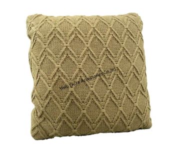 Fashion Cable Knitted Home Textile Sofa Backrest Pillows Decorative Cushions - YiWu OuYe Accessories Co., Ltd. - China