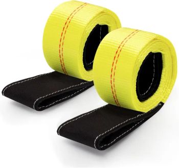 10, 000lbs Max Vertical Break Strength Capacity, 2 PCS 2 Inch by 6 Feet Lifting Sling Straps - ZHEJIANG HAILUN ROPE AND NET CO., LTD. - China