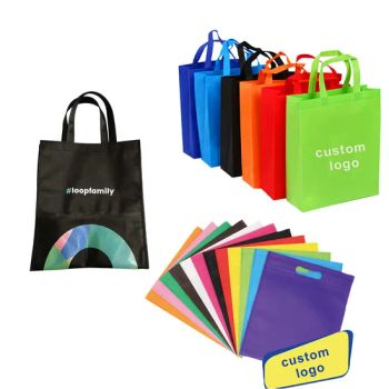 Custom Recyclable Promotional Tote Bags Non Woven Shopping Bags with Logo - WUHAN JARMOO FLAG CO., LTD. - China