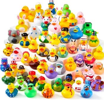 Random Assortment Rubber Ducks, Mini Rubber Duckies for Baby Bath Toys, Kids Toddler Summer Pool Toys Birthday Gifts Party Favor - YIWU JINYE IMPORT AND EXPORT CO., LTD - China