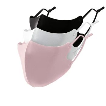 Sports Black Cloth Breathable Face Mask 3 Layer Washable Fashion Reusable Winter Polyester Custom Party Masks with Logo - YANGZHOU S-YOU INTERNATIONAL INC. - China