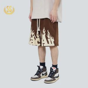 Custom Elastic Waist Casual Shorts Mens Corduroy Shorts - Guangzhou Shangshang Industrial Co., Ltd. - China