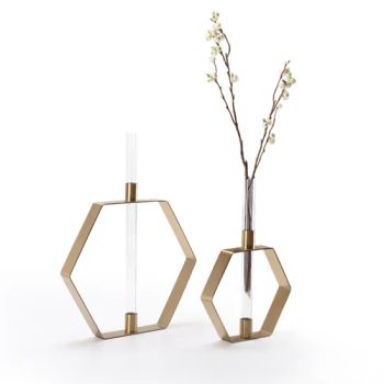 Metal Creative Fashion Simple Modern Living Room Dining Table TV Cabinet Dry Flower Vase - FVB Hardware Co., Ltd. - China