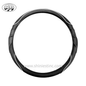 18" PU Sport Steering Wheel Cover SM001 45cm Black White Red Blue Grey 120mm Universal 1Y MOQ1000 - SHINIEST INDUSTRIES, INC. - China