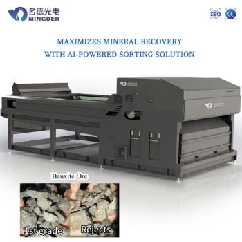 Mingde Bauxite Ai-Powered Sensor-Based Ore Color Sorter Machine with Intelligent Sorting Solution15tph Capacity - Hefei Mingde Optoelectronic Technology Co.,Ltd - China