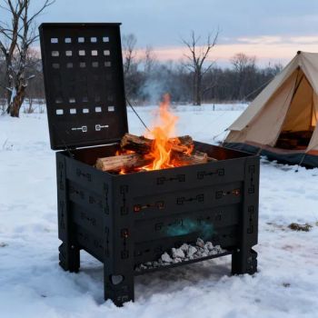 Hiking Accessories Camping Stove Outdoor Titanium Camping Alcohol Tray Portable Portable Folding Portable Wood Stove Camping - Jinjiang Baojia Supply Chain Management Co., Ltd. - China