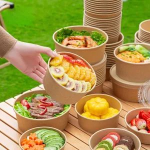 Microwavable Disposable Bowls Heatable 16 Oz Paper Bowl Take Away Food Bowl - Wuhan Ecopak Technology Co., Ltd - China