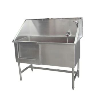 Stainless Steel Pet Grooming Bathtub Pet Sliding-Door Wash Tub - Healicom Medical Equipment Co., Ltd. - China