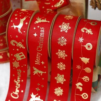 Christmas Polyester Satin Ribbons for Holiday Crafting Wrapping and Decor - GOLDEN GIFTS & CRAFTS CO., LTD. - China