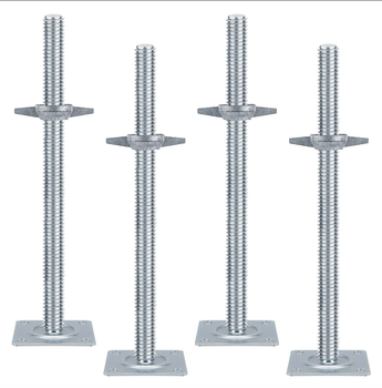 18" Scaffold Adjustable Leveling-Jack Parts - Yzzwer Galvanized Solid Threaded Rod Scaffolding Feet for Baker Style Scaffolding 4 Pack - 王腾 - China
