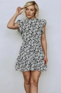 Loveland Mini Dress in Black & White Floral - XH Textiles Ltd. - China