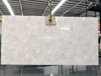 Translucent Backlit Gemstone Semi-Precious Stone White Crystal Quartz for Tiles/Slabs/Countertop/Fireplace/Wall Panels/Feature Wall/Tub Deck - GIM STONE CO., LTD. - China
