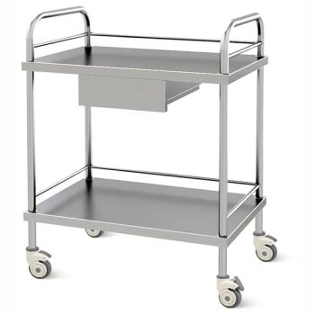 Nwm001 CE Stainless Steel Surgery Room Hospital Service Instrument Cart with Drawer - Suzhou Number Win Medical Technology Co., Ltd - China