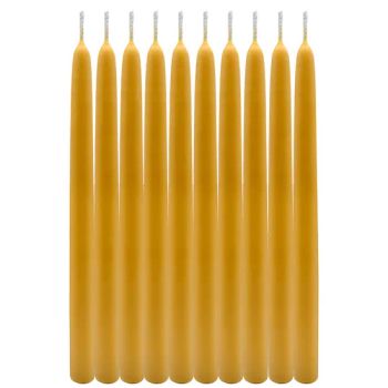 Wholesale Hand Dipped Beeswax Taper Candles Yellow Long Candles for Wedding Church Catholicism - Shijiazhuang Tabo Candles Sales Co., Ltd. - China