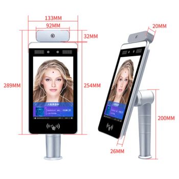 Thermometer Face Recognition High Definition Access Control Systems Shenzhen Turnstile Gate Barrier with Time Attendance - Ankuai Intelligent Tech Inc - China