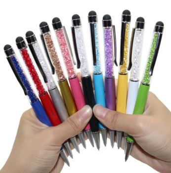 2 in 1 Writing Crystal Pen Diamond Ballpoint Pens Stationery Ballpen Stylus Pen Touch Pen for iPad Iphones - Shenzhen Dowdon Tech Co., Ltd. - China