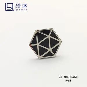 High Quanlity Hexagon Design Cuff Links Tie Clip Concise Style Cufflinks with Gift Box - Guangzhou Qisheng Garment Accessories Co., Ltd. - China