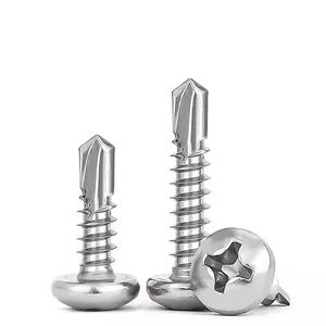 410 Stainless Steel 4.2X16 Pan Head Self-Drilling Screws Origin China Groove Cross Customized Yes Head Style Round Trademark Rankoo - Rankoo Fastener Co., Ltd. - China