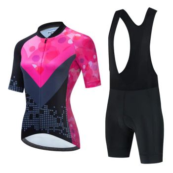 Summer Printed Cycling Jersey Short Sleeve Bicycle Cycling Clothing Women Bike Wear Breathable Outdoor Sportswear Set - Xiamen Richtex Garments Co., Ltd - China