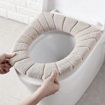 Toilet Seat Cover Pad Shape Round Hygiene Hygienic Size 17 X 14 Inch Durability Durable Texture Super Soft Waterproof - Professor Enterprises - India