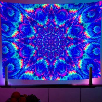 Colorful Floral Tapestry Wall Hanging, Bright Boho Fabric Blossom Tapestries - Shaoxing City Xinlan Textile CO., LTD. - China