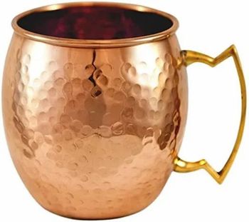 Barrel Copper Mule Mugs Color Copper Shape Barrel Durability Durable Craftsmanship Style Hand-crafted Quality Assurance Lifetime - Radiance International - India