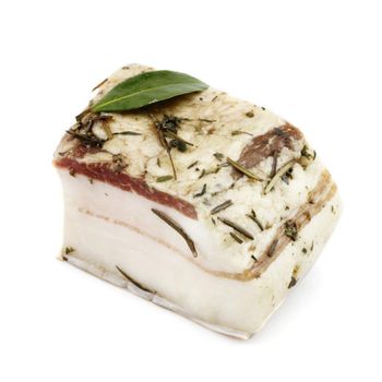 Premium Quality Lardo of Black Pork Meat Entire Piece with natural ingredients herbs and spices fresh flavor - Cubulteria - Italy