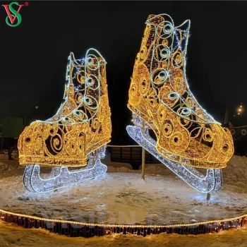 Outdoor Christmas Decoration LED 3D Motif Shoes Sculpture Light - Zhongshan Vision Lighting Company - China