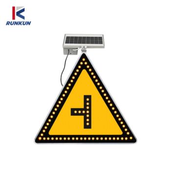 High Bright Road Safety Aluminum Reflective Solar Warning LED Flashing Traffic Signs - Xuzhou Runkun Aluminum Industry Co., Ltd. - China