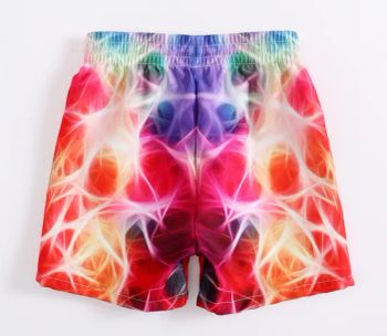 Baby Boys Shorts Summer 3D Print Red Colorful Print Quick-Drying Beach Pants - Xiamen Richtex Garments Co., Ltd - China