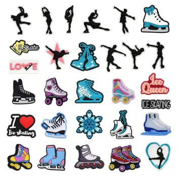 I Love Skating, Hole Shoes, Floral Shoe Buckles, PVC Soft Rubber Hole Bags, DIY Handmade Accessory Parts for Cross-Border Wholesale. - Shishi Jieli Creative Trading Co., Ltd. - China
