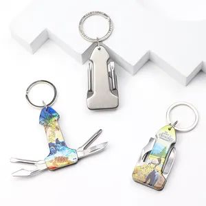 Manufacture Custom Logo Souvenir Multi Function Pocket Knives Mini Multi Tool Knife Keychain - Zhongshan Saiya Souvenirs & Gifts Manufacturer - China