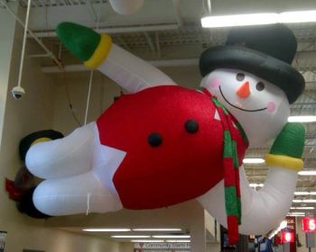 Inflatable Snowman for Christmas Decorations Color White Price Negotiable HS Code 95069900 Model NO. CM-043 Trademark YOLLOY - GUANGZHOU YOLLOY OUTDOOR PRODUCT CO.,LIMITED - China
