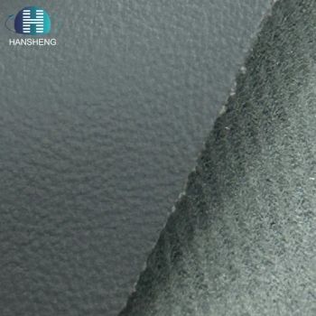Waterproof and Stain Resistant PVC Plus Velveteen Like Synthetic Leather for Car Interiors Seats and Steering Wheels - Guangzhou Hansheng Industrial Trading Co., Ltd - China