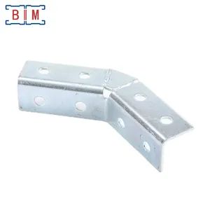 Channel Electrical Galvanized 8 Hole 90 Degree Bracket Angle Fitting - Suzhou Metal (BIM) Technology Co.,Ltd - China