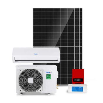 Solar Air Conditioning Pure AC 9000 12000 18000 24000 BTU Powered DC off Grid Solar Air Conditioner Split for Home - Haining Fadi Solar Energy Co., Ltd. - China