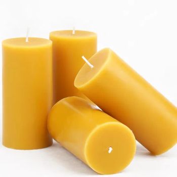 100% Pure Beeswax Pillar Candles for Clean and Natural Lighting - Aoyin Xingtang Candle Co., Ltd. - China