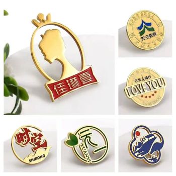 China Manufacturer Custom Design Metal Zinc Alloy Iron Die Cast Badge Brooch Pin Soft Hard Enamel Lapel Pins - Guangzhou Craftsmanship Creation Arts & Crafts Co., Ltd. - China