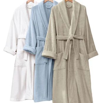 OEM Factory Wholesale Colorful Cotton Hotel Bathrobe MOQ 30PCS Weave Woven Origin China Style Classical Material Cotton Model NO. - Shanghai General Textile Co., Ltd. - China