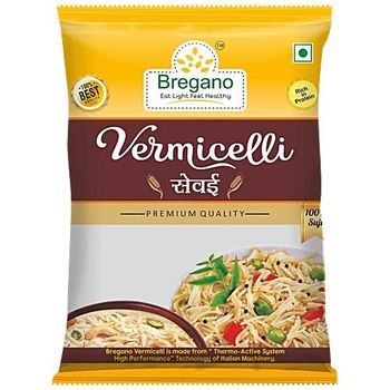Bregano Plain Vermicelli | Made with 100% Semolina|Premium Quality & Healthy Pasta. - Dwarika Food Products - India