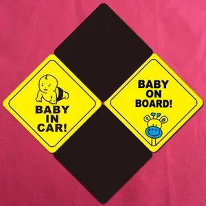 Personalized Reflective Baby on Board Magnet Car Magnetic Safety Sign Sticker - Safecare Electro Products Co., Ltd. - China
