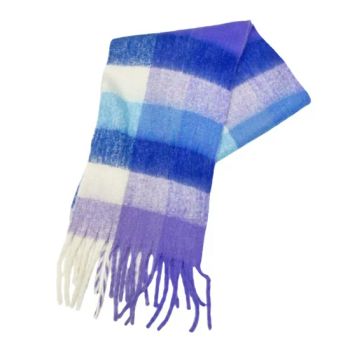 Women's Autumn Winter Scarf Warm Korean Style New Contrast Colors Loop Yarn Cashmere Thickened Polyester - YC Clothing Co., Ltd. - China