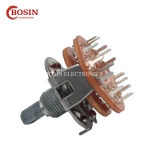 High Quality PA66 Electronic Equipments Multi-Position Rotary Switches 25mm - DONGGUAN CITY BOSIN ELECTRONICS CO., LTD. - China