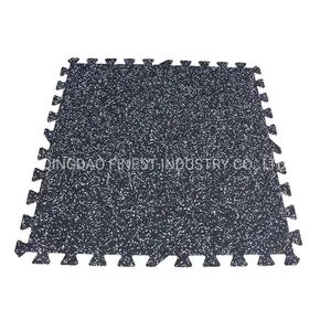 Gym Fitness Center Interlocking Rubber Mats Flooring Sample Free Origin China Trademark FINEST Lead Time 7 Days Model NO. - QINGDAO FINEST INDUSTRY CO., LTD. - China