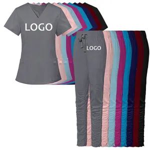 Jogger Hospital Uniforms Female Nursing Scrub Sets - Jiangxi Nanmeiyi Apparel Co., Ltd. - China