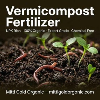 Organic Vermicompost Fertilizer - Mitti Gold Organic - India