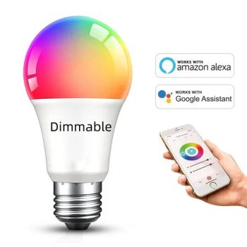 Tuya Alexa 9W E27 Home Dimmable Bombillos WiFi LED Rgbcw Lamp Smart WiFi Bulbs Light - Shanghai Lanyou Lighting Co., Ltd. - China