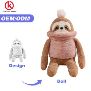 Factory Wholesale OEM Plush Figure Toys Cute Kawaii Soft Eco-Friendly Stuffed Animal Toys for Kids Ugly Sloth - Guangdong Kinqee International Trade Co., Ltd. - China